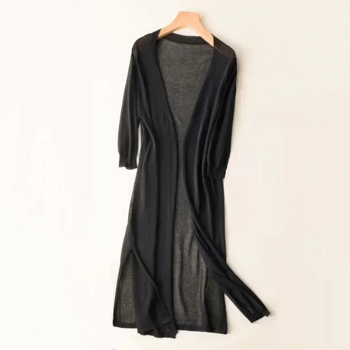 Gilet Femme Long Ouvert | Léger et Fluide
