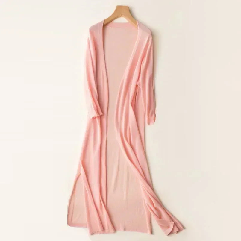 Gilet Femme Long Ouvert | Léger et Fluide