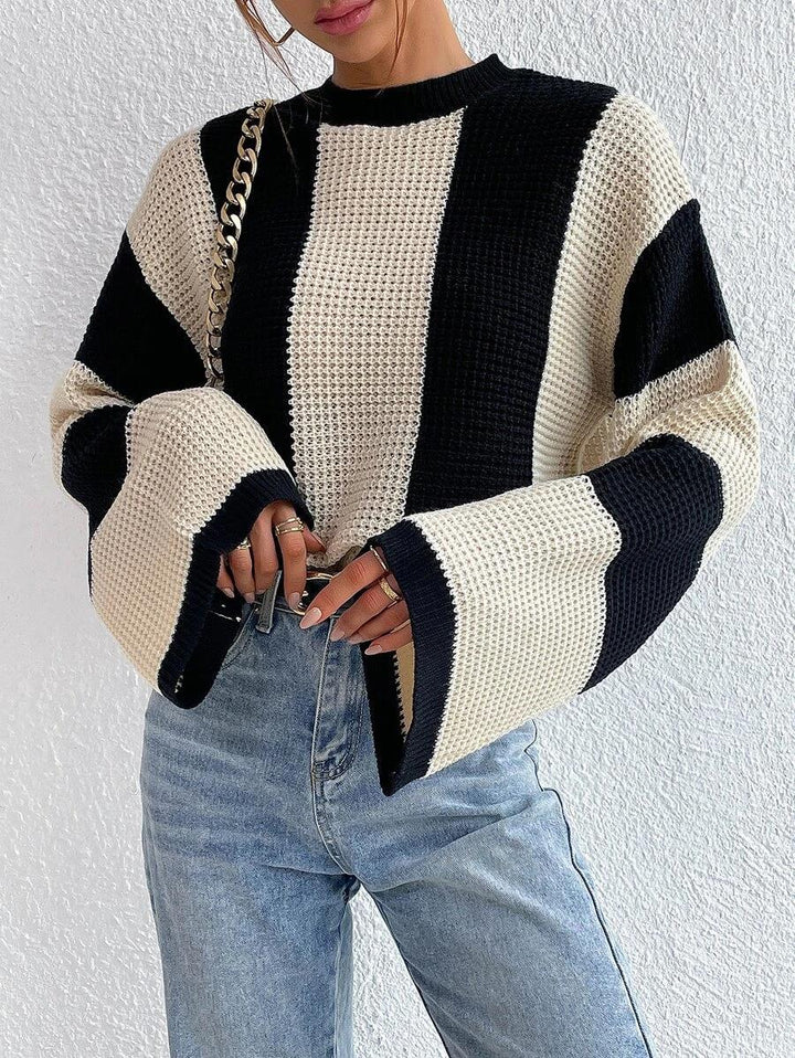 Pull à col rond pour femmes à manches longues | Confortable, moderne, polyvalent