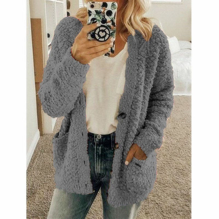 Veste en Fleece Teddy pour Femmes avec Capuche | Manteau d'Hiver Douillet