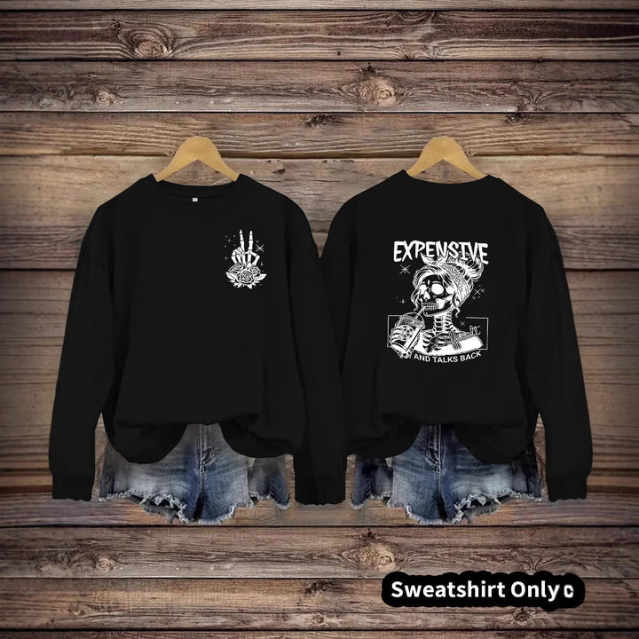 Sweat-shirt pour femmes avec motif créatif et coupe décontractée