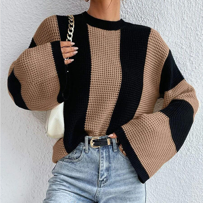 Pull à col rond pour femmes à manches longues | Confortable, moderne, polyvalent