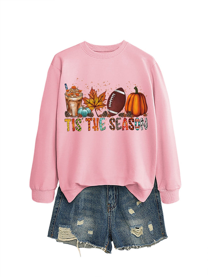 Sweatshirt pour femmes avec motif automnal et coupe décontractée