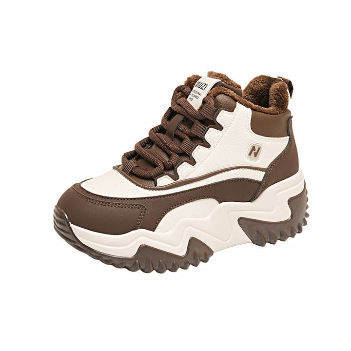 Baskets montantes sportives pour femmes avec doublure douillette