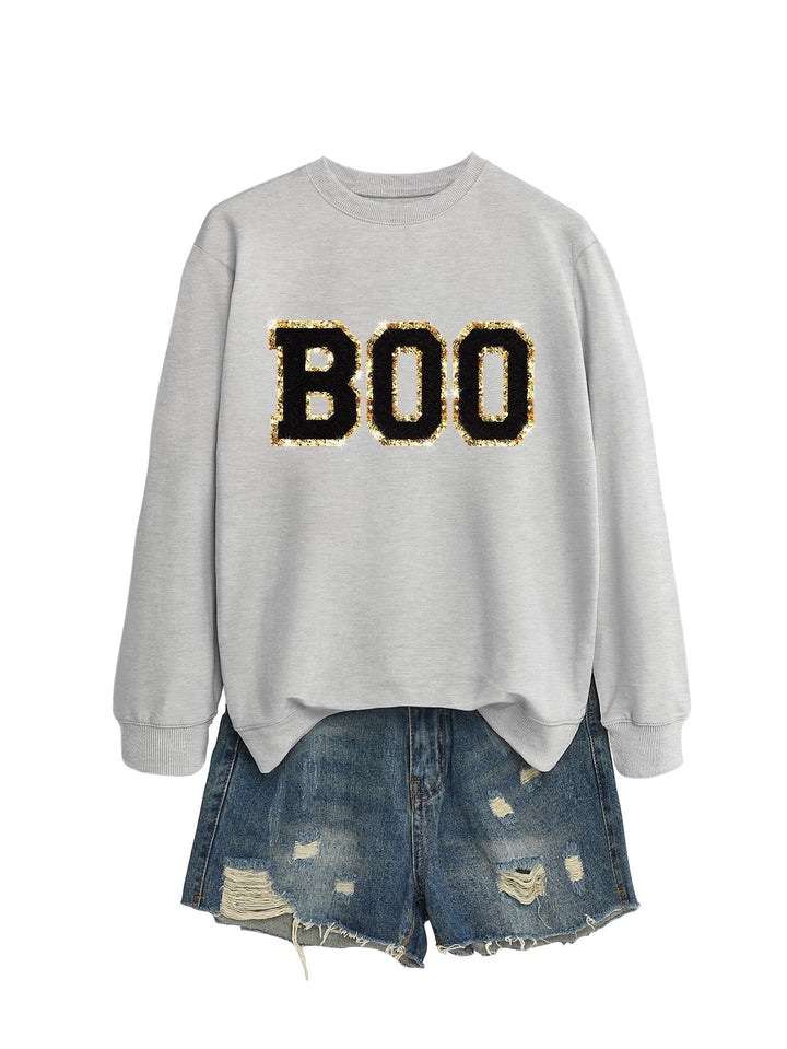 Sweatshirt pour femmes avec impression scintillante