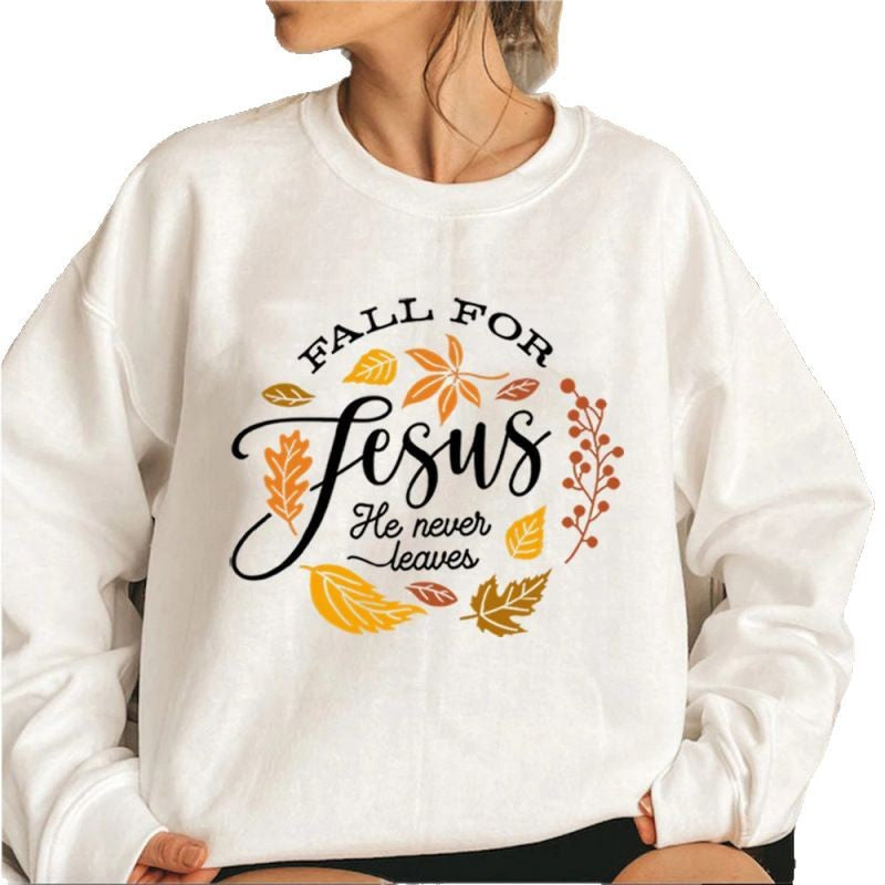 Sweatshirt pour femmes avec un motif botanique automnal inspirant et une doublure intérieure agréablement douce