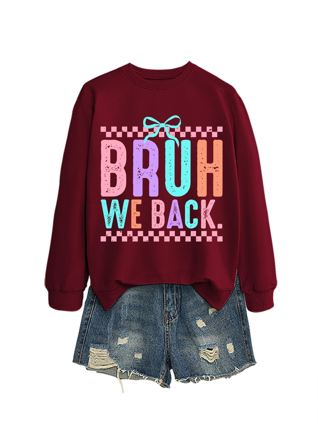 Sweatshirt pour femmes avec impression joyeuse et coupe confortable