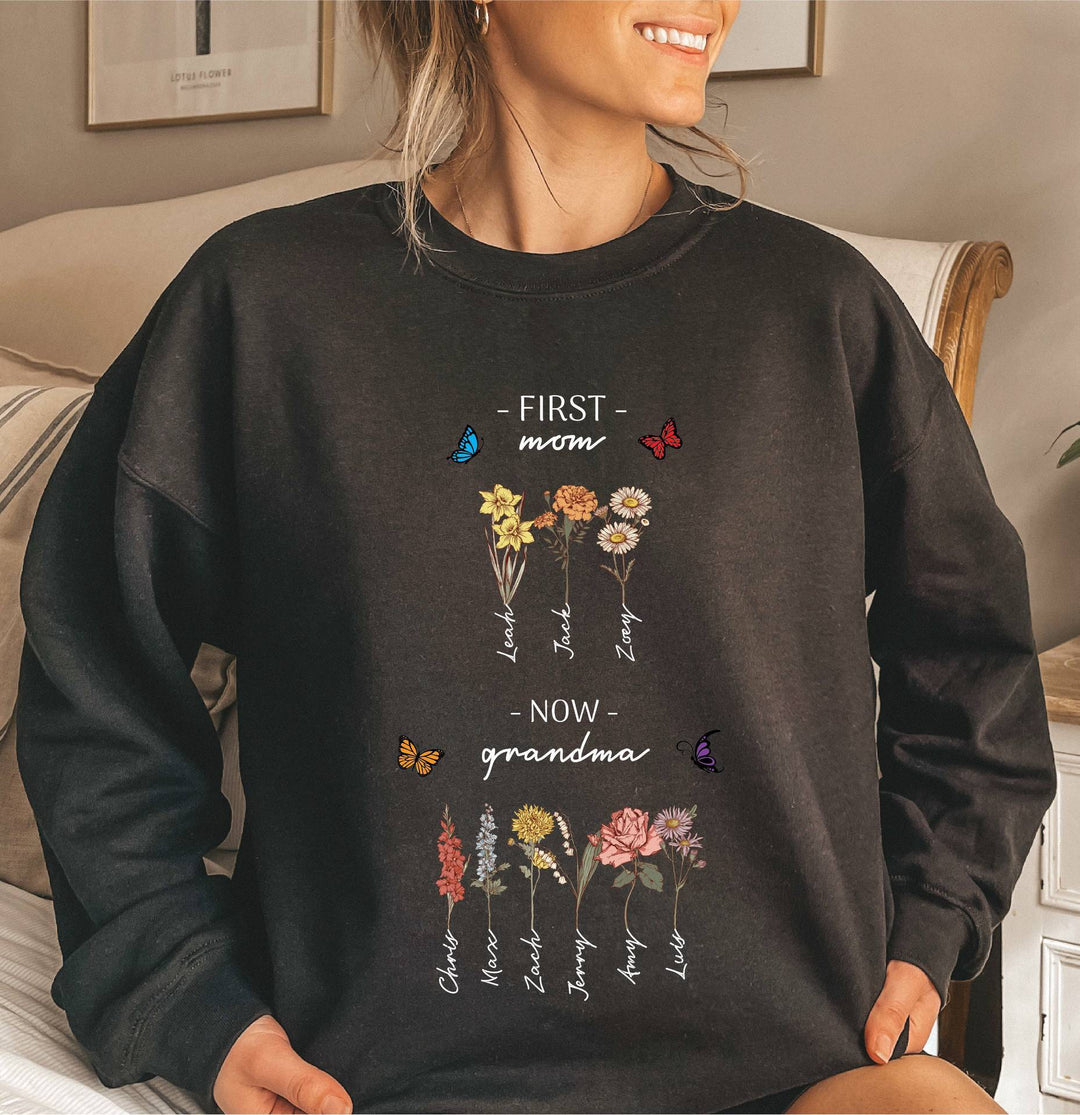 Sweatshirt pour femmes avec impression florale et inscription inspirante