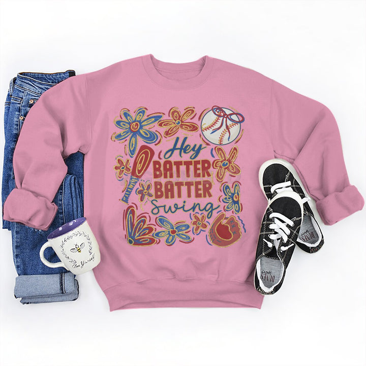 Sweatshirt pour femmes avec motif de baseball créatif et coupe décontractée