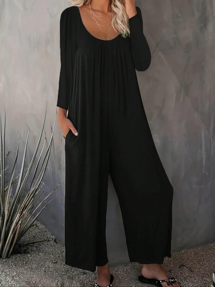 Combinaison Femme Ample avec Poches Pratiques et Coupe Moderne
