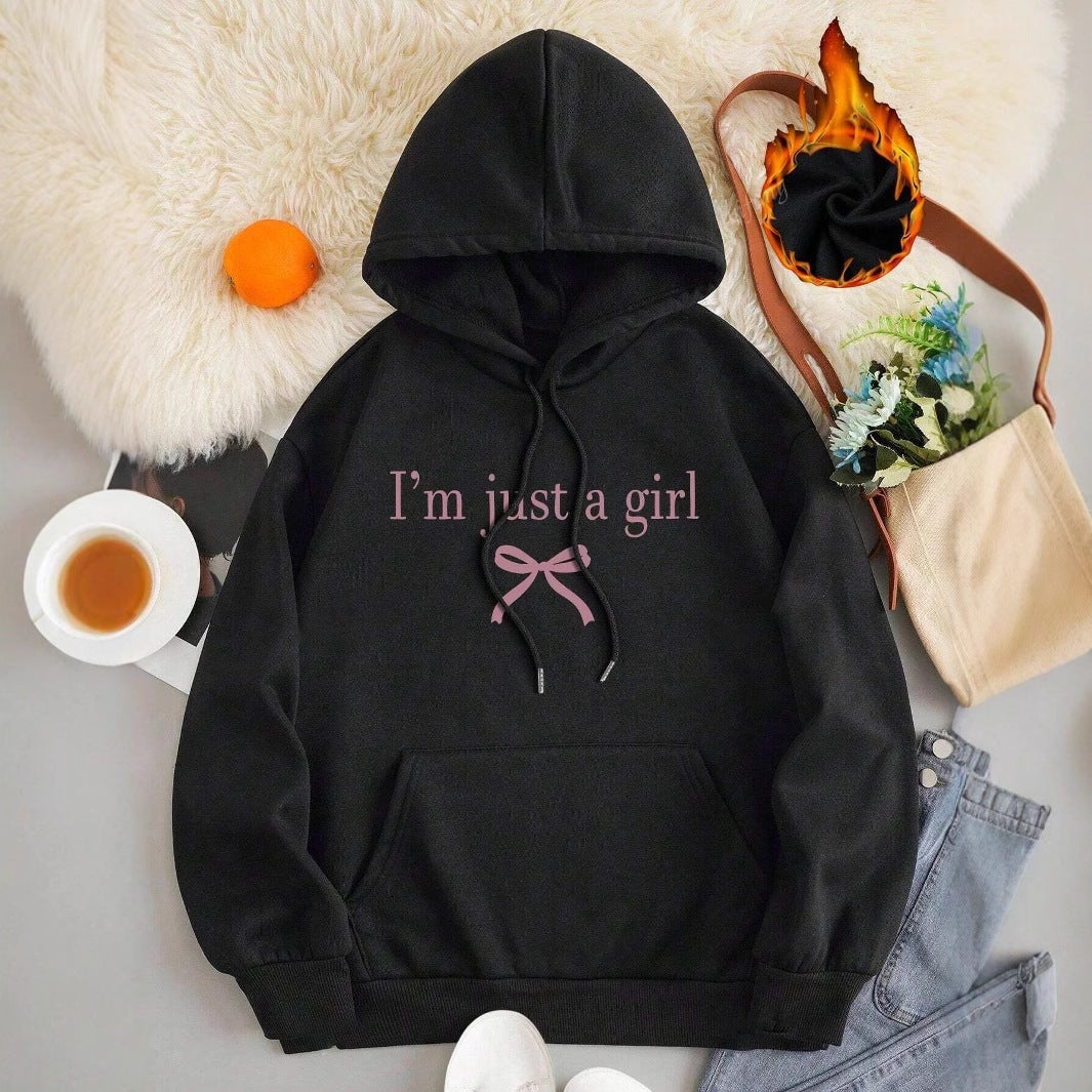 Sweat à capuche pour femmes avec une citation moderne et une coupe classique