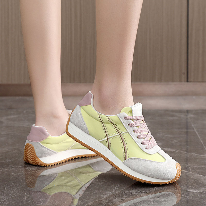 Baskets tendance pour femmes avec semelle flexible et matériau supérieur stylé