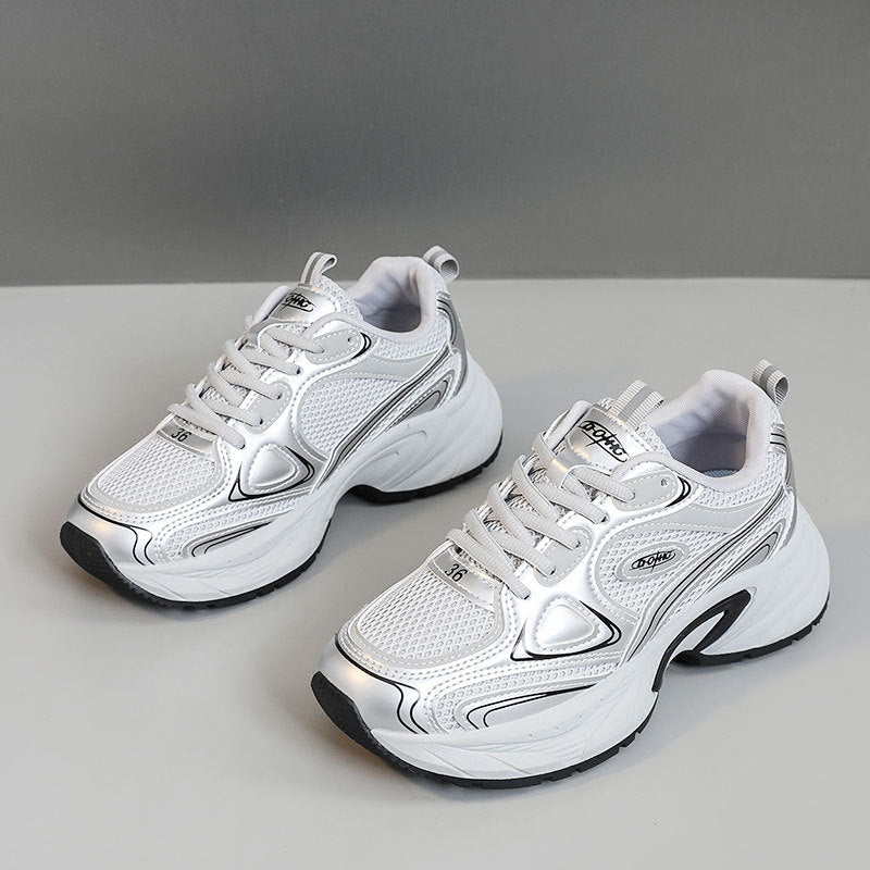 Baskets de course sportives pour femmes avec surface en maille respirante et semelle amortissante