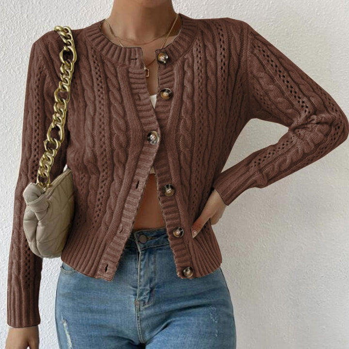 Gilet tendance à boutons pour femmes | Manches longues