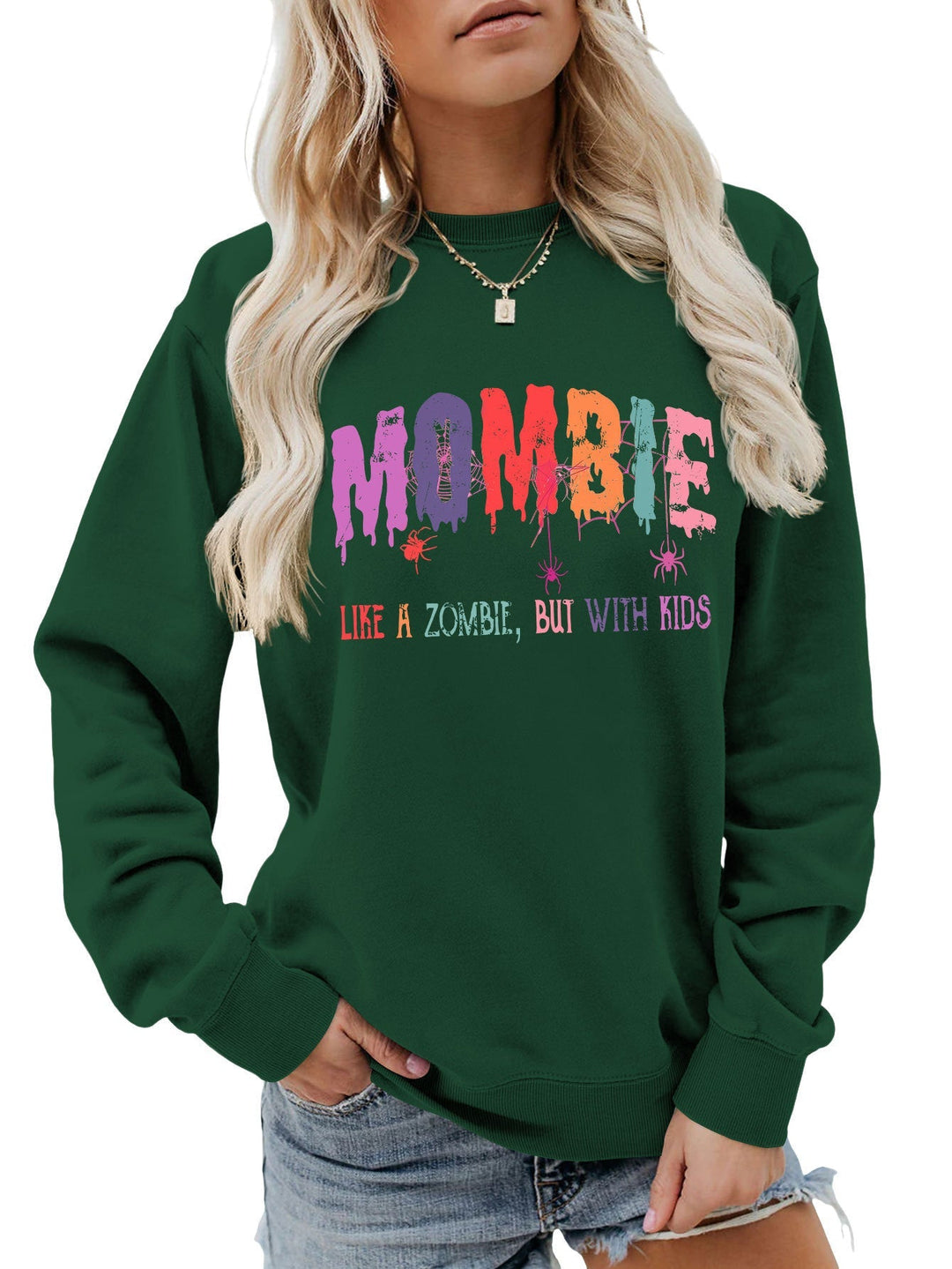 Sweat-shirt pour femmes avec motif zombie créatif