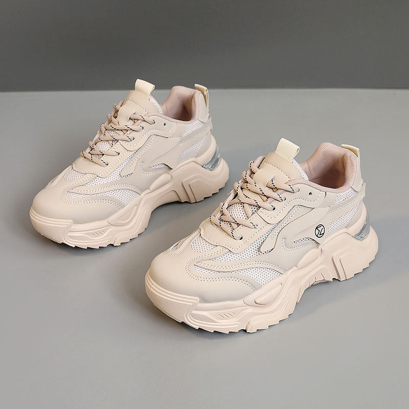 Baskets Chunky Sportives pour Femmes avec Tige en Mesh Respirant