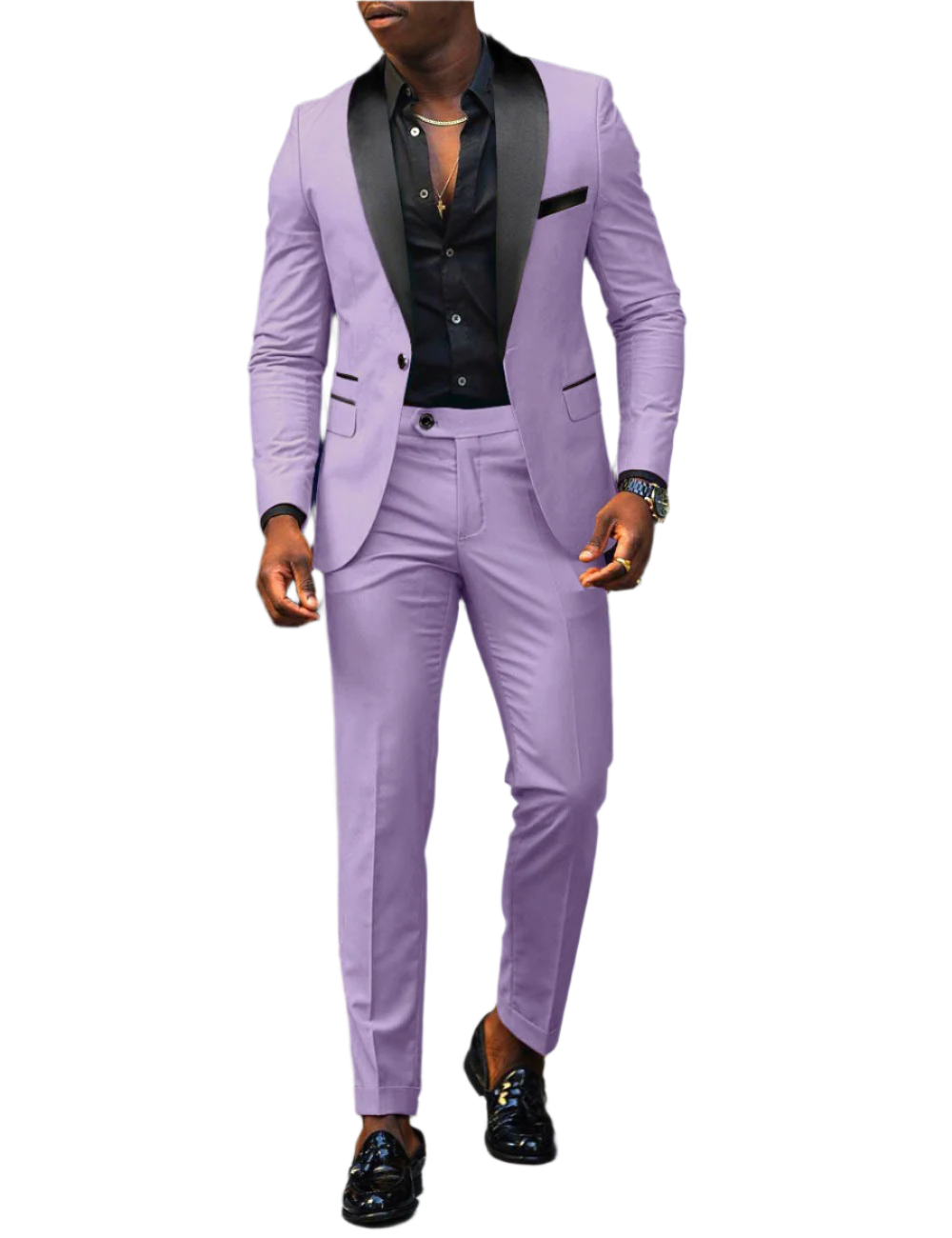 Costume de mariage moderne slim fit pour hommes | Violet