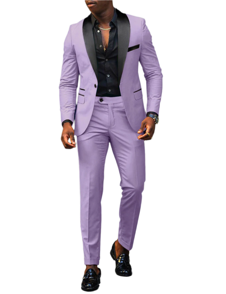 Costume de mariage moderne slim fit pour hommes | Violet