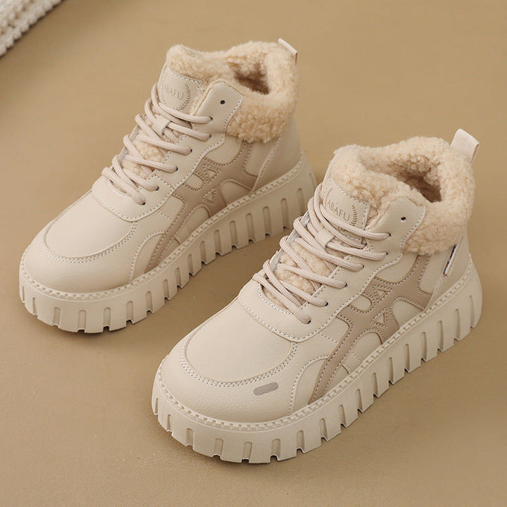 Baskets montantes pour femmes avec doublure douce