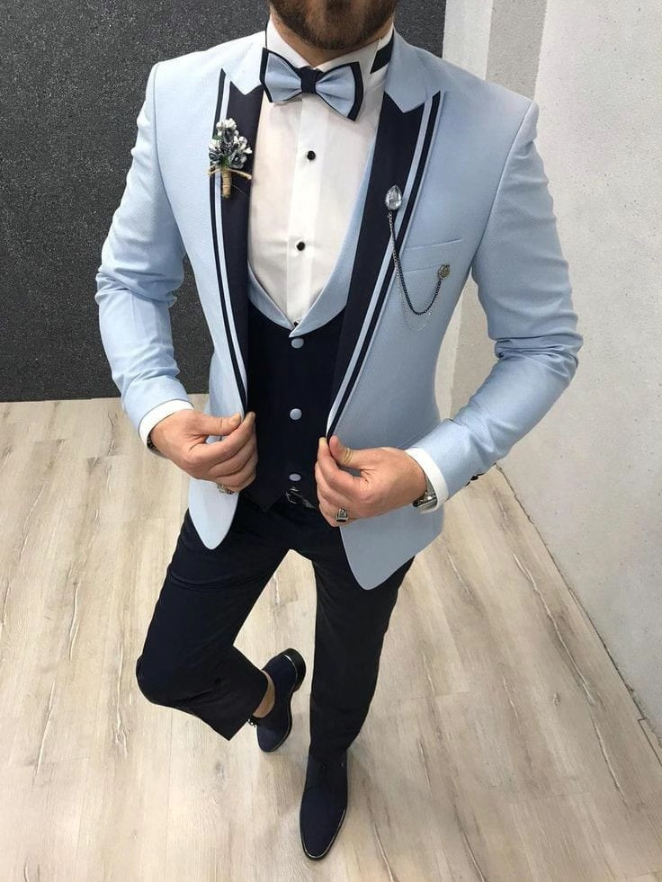 Costume Slim Fit pour hommes invité à un mariage | 3 pièces