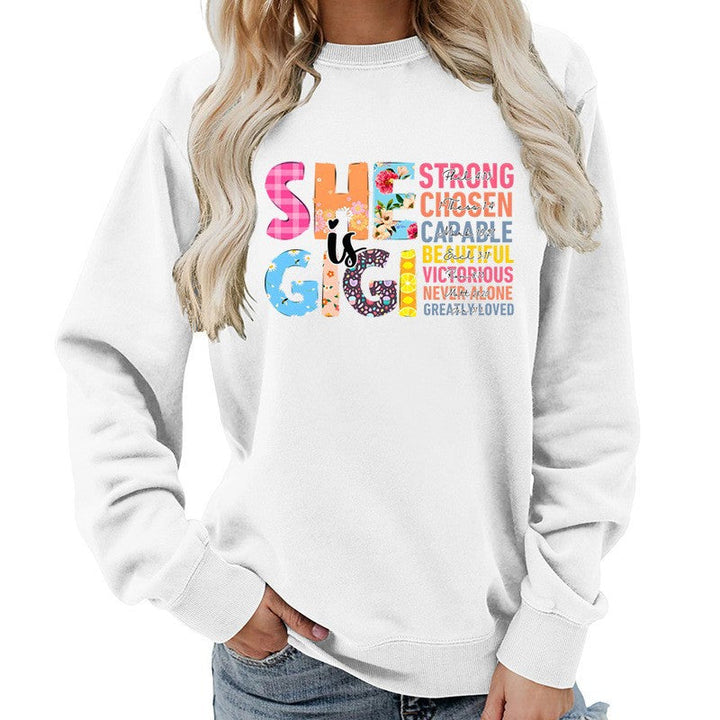 Sweat-shirt pour femmes avec design de texte inspirant