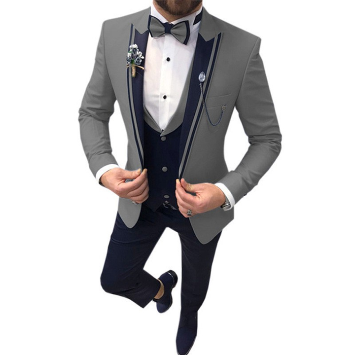 Costume Slim Fit pour hommes invité à un mariage | 3 pièces
