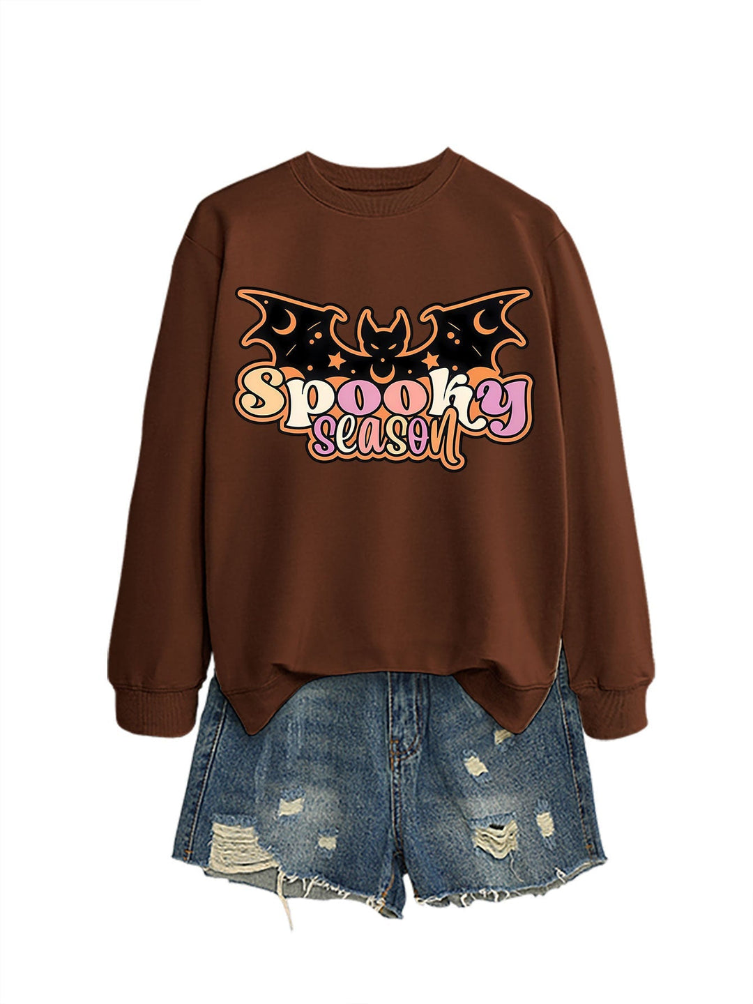 Sweatshirt pour femmes avec motif Halloween créatif
