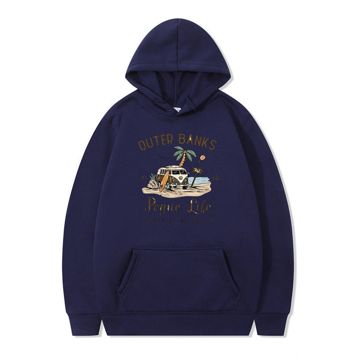 Sweat à capuche pour femmes avec design maritime et impression inspirante