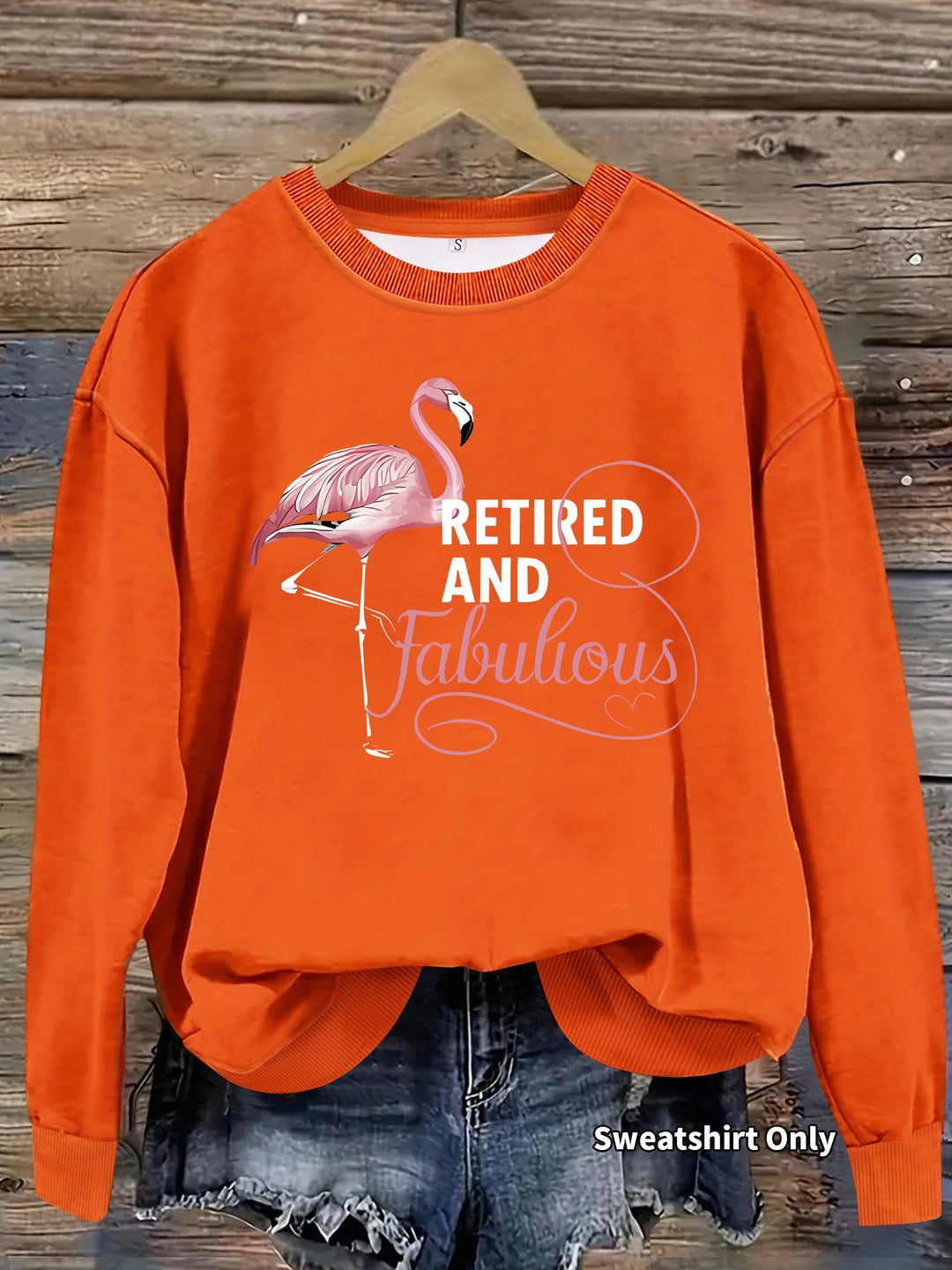 Sweat-shirt pour femmes avec un motif de flamant rose unique et une impression inspirante