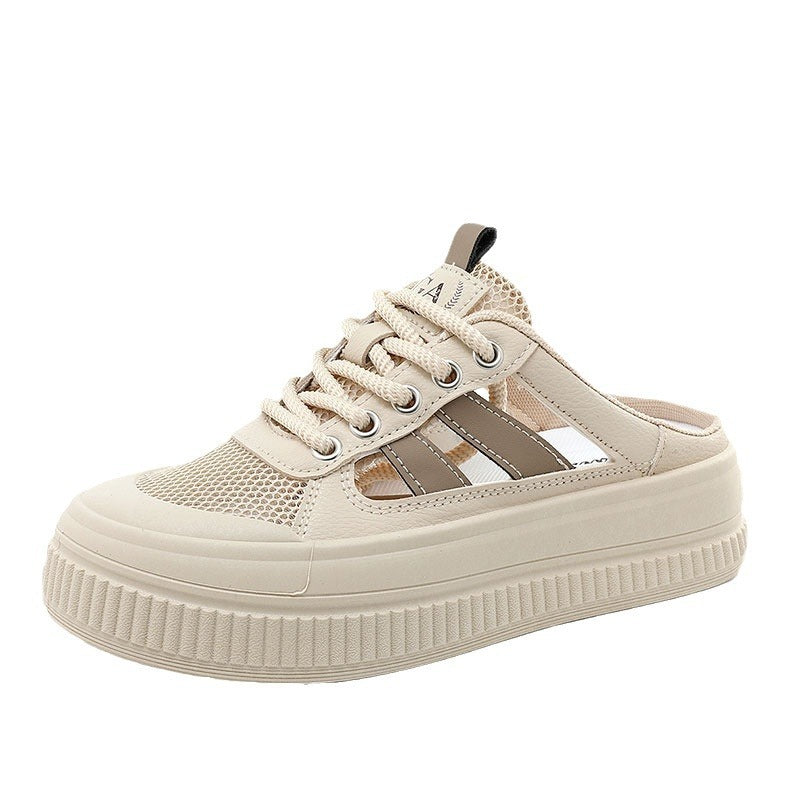 Baskets Slip-On Respirantes pour Femmes avec Semelle en Caoutchouc Flexible et Tige en Maille Tendance