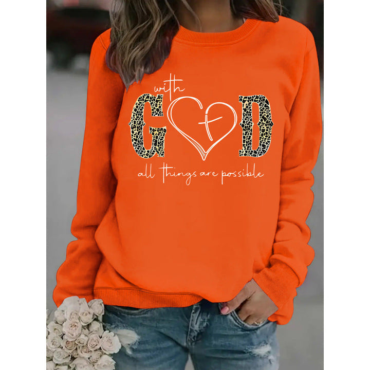 Sweatshirt pour femmes avec design de mode créatif et message motivant