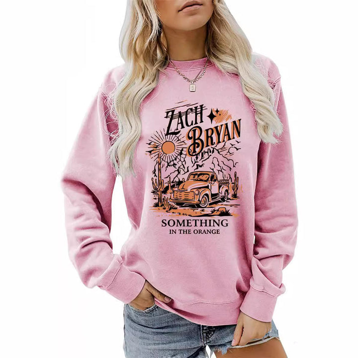 Sweat-shirt pour femmes avec un design de camion vintage inspirant