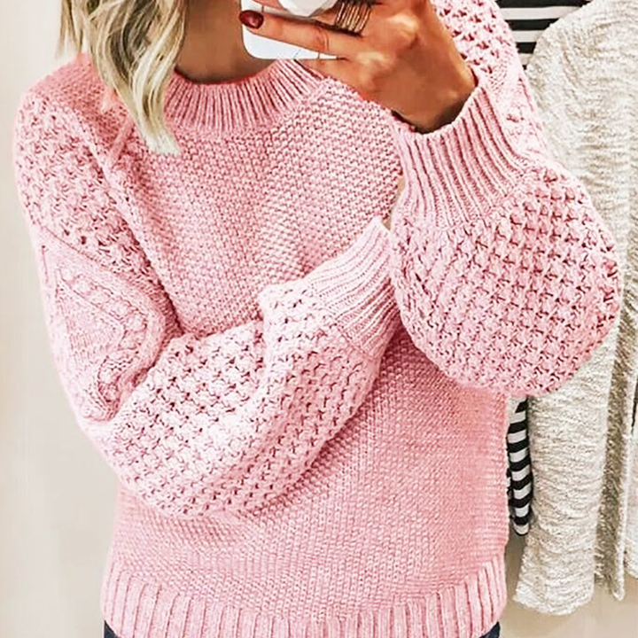 Pull en tricot douillet pour femmes | Manches longues