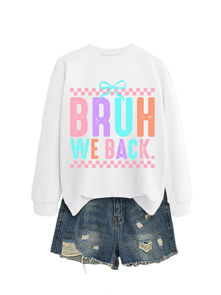 Sweatshirt pour femmes avec impression joyeuse et coupe confortable