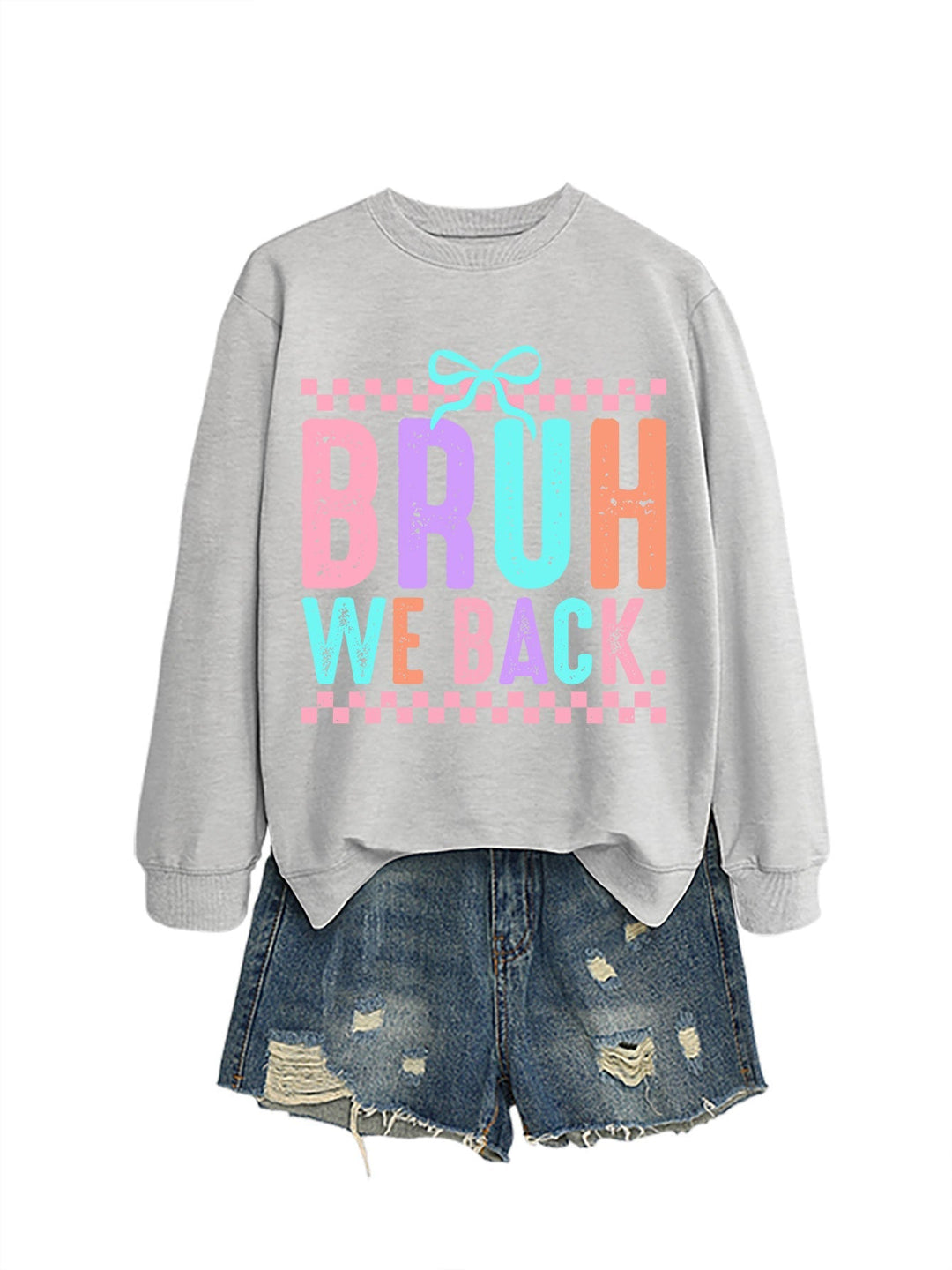 Sweatshirt pour femmes avec impression joyeuse et coupe confortable