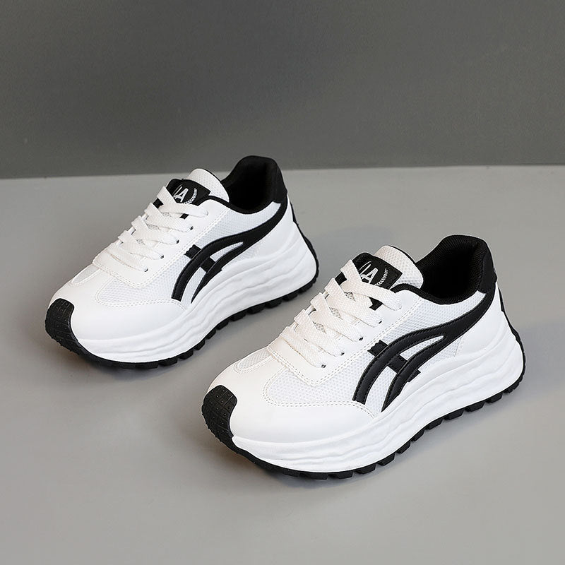 Baskets modernes pour femmes avec surface en maille respirante et semelle amortissante