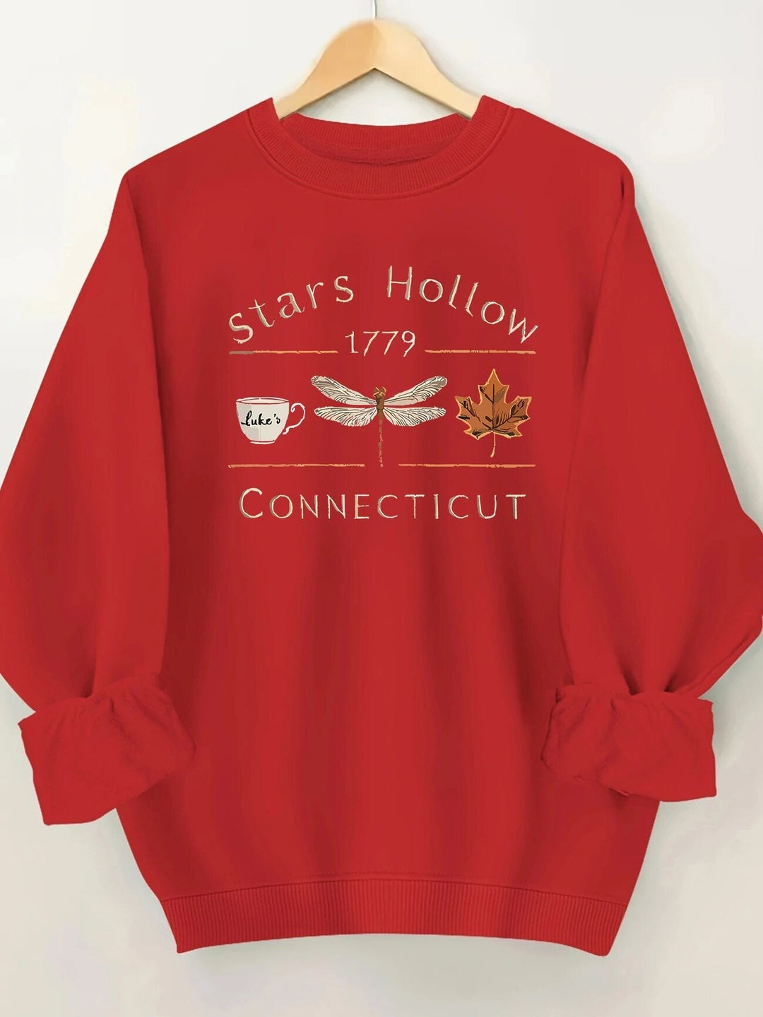 Sweatshirt pour femmes avec un motif créatif de Stars Hollow