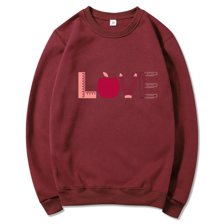 Sweat-shirt pour femmes avec un motif Love créatif