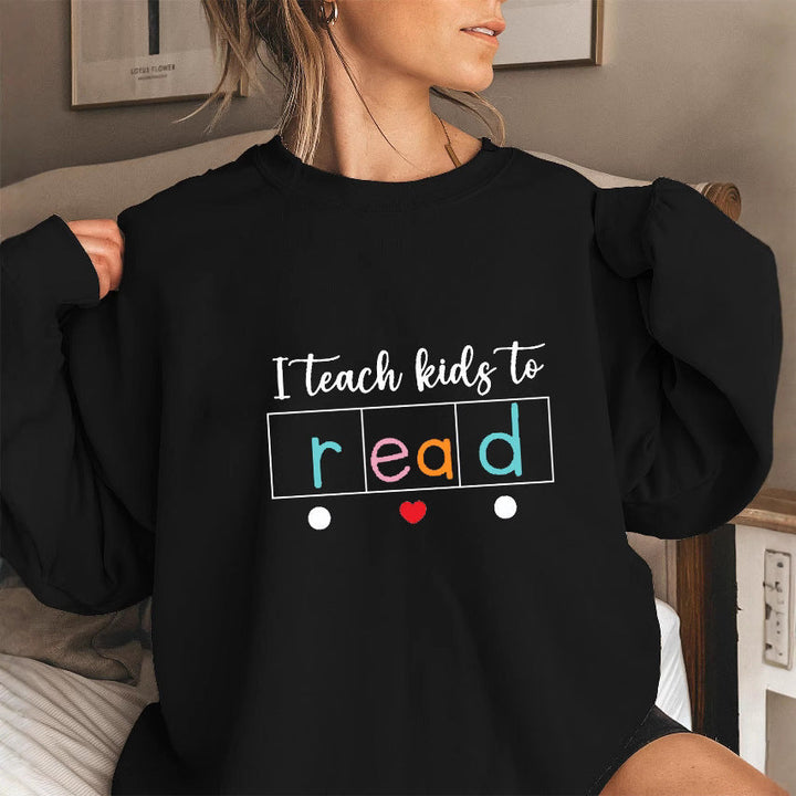 Sweatshirt pour femmes avec motif éducatif créatif
