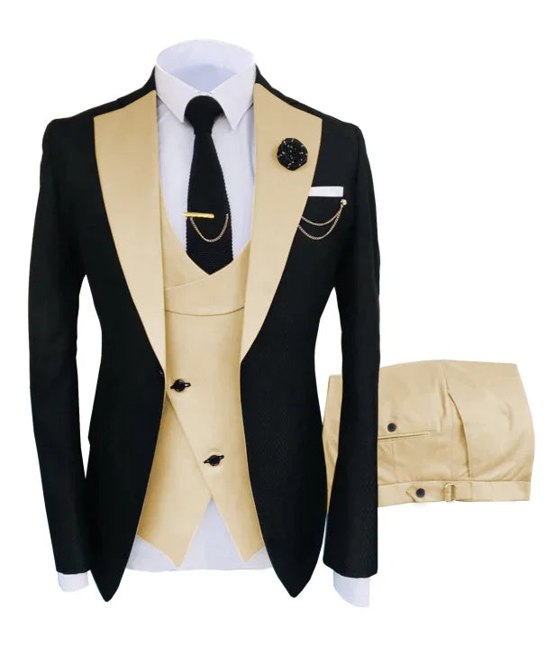 Costume de Mariage Luxueux pour Hommes | 3 pièces