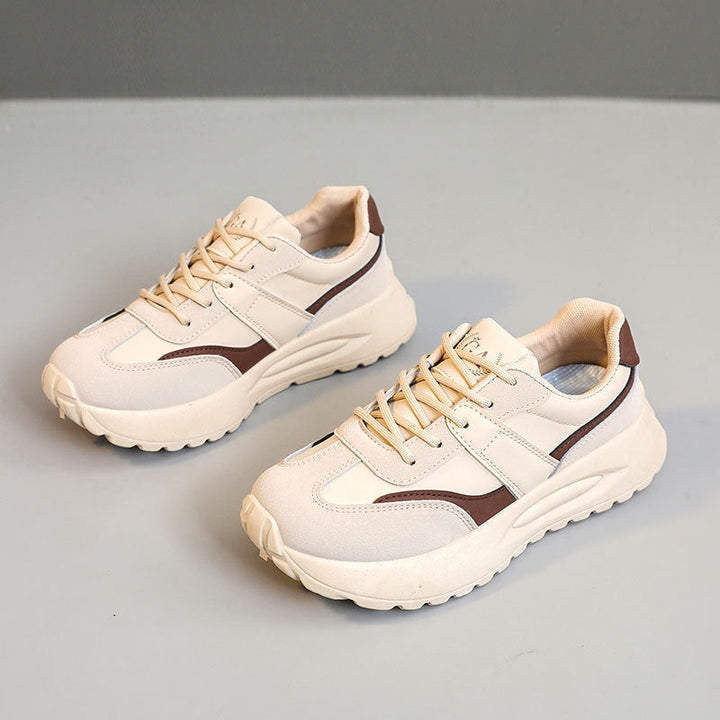 Baskets Chunky Sportives pour Femmes avec Tige en Matériau Respirant et Semelle Amortissante