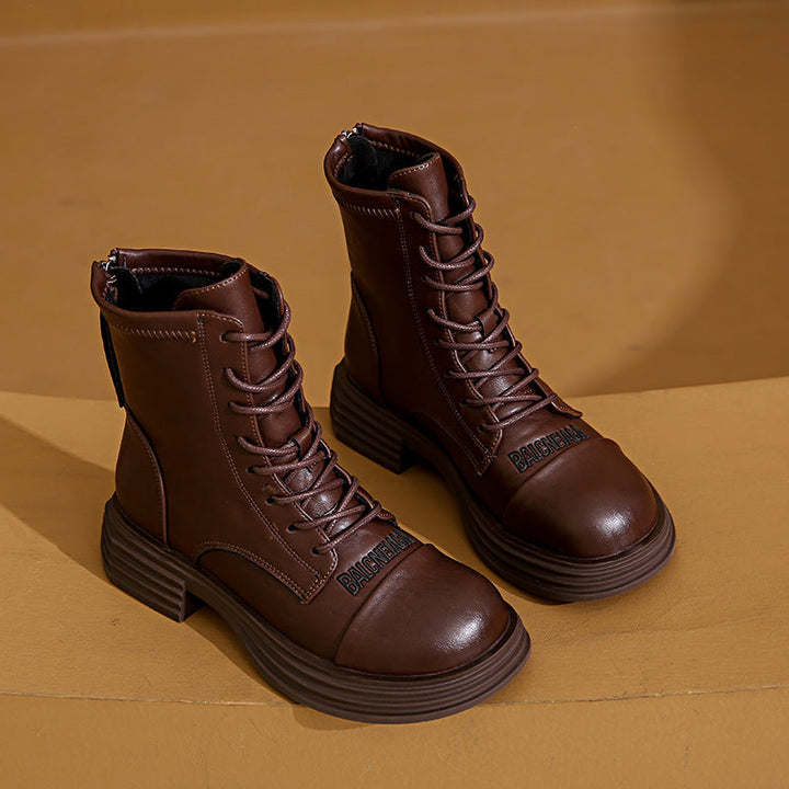 Bottines pour femmes avec semelle en caoutchouc robuste et grand confort de port