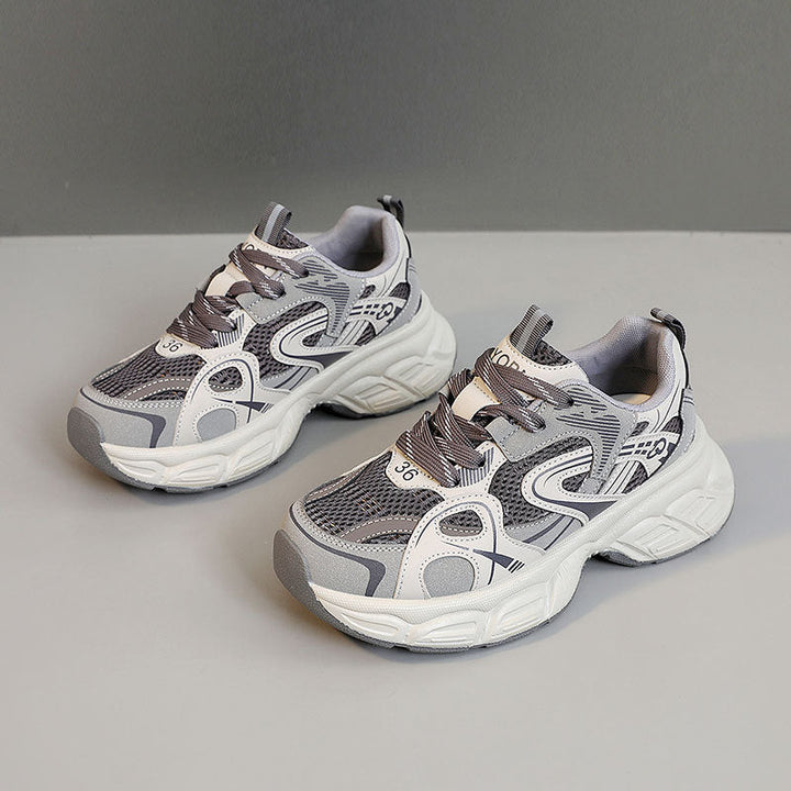 Baskets de course sportives pour femmes avec surface en mesh respirant et semelle amortissante