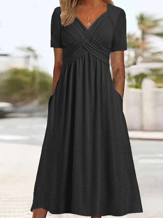 Maryjane | Robe Midi Femme | Décolleté en V