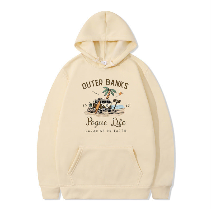 Sweat à capuche pour femmes avec design maritime et impression inspirante