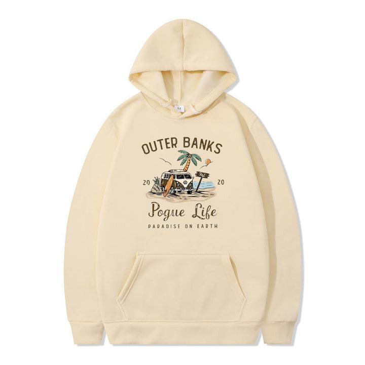 Sweat à capuche pour femmes avec design maritime et impression inspirante