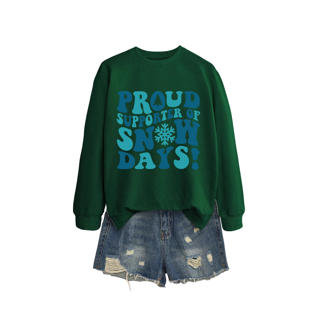Sweatshirt pour femmes avec impression créative et coupe décontractée
