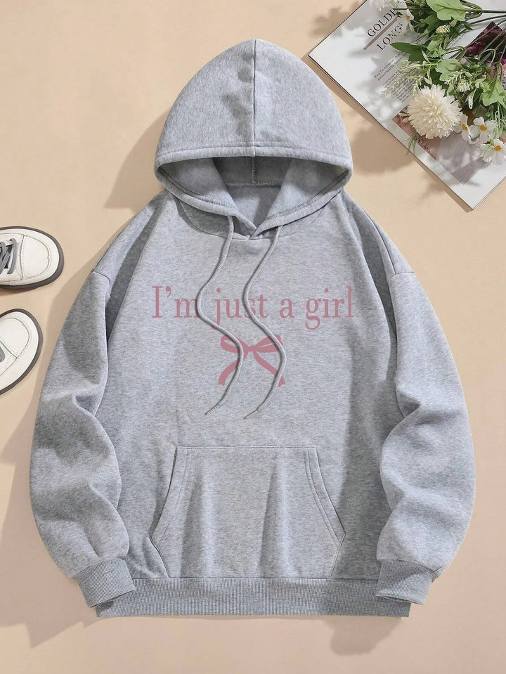 Sweat à capuche pour femmes avec une citation moderne et une coupe classique