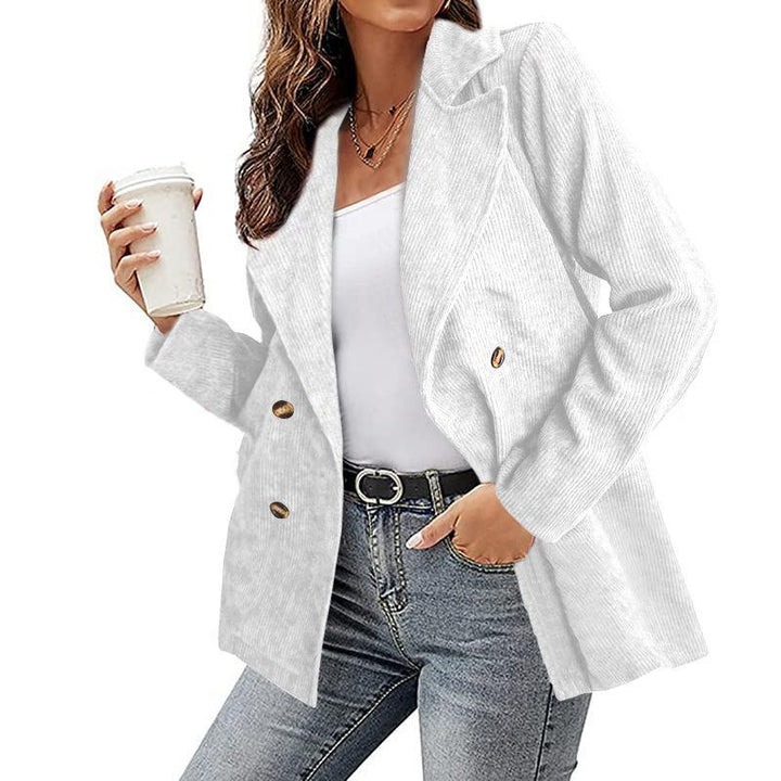Manteau double boutonnage pour femmes