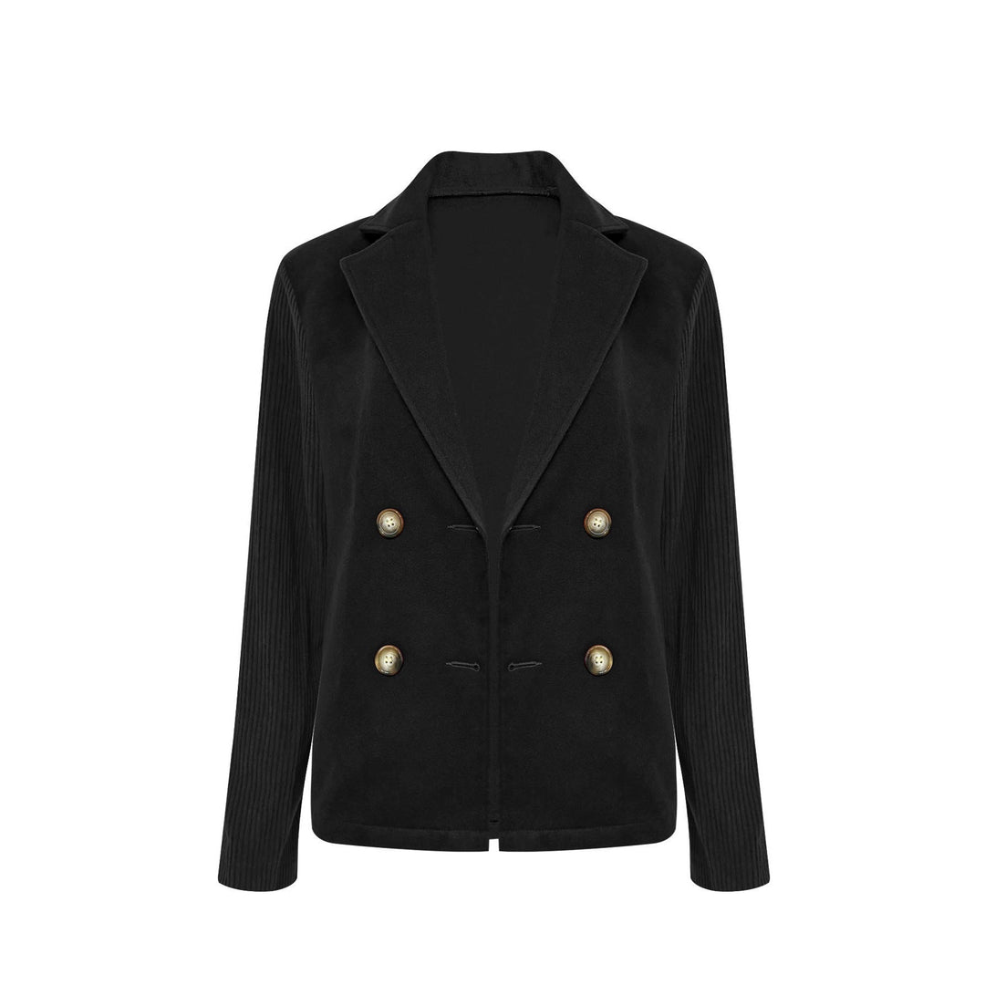 Blazer oversized élégant pour femmes avec double boutonnage et manches structurées